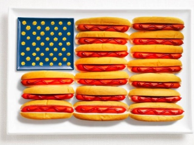 Flags Made From Each Country's Native Food