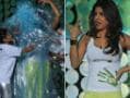 Photo : Plastic wrapped Priyanka's dramatic Greenathon entry