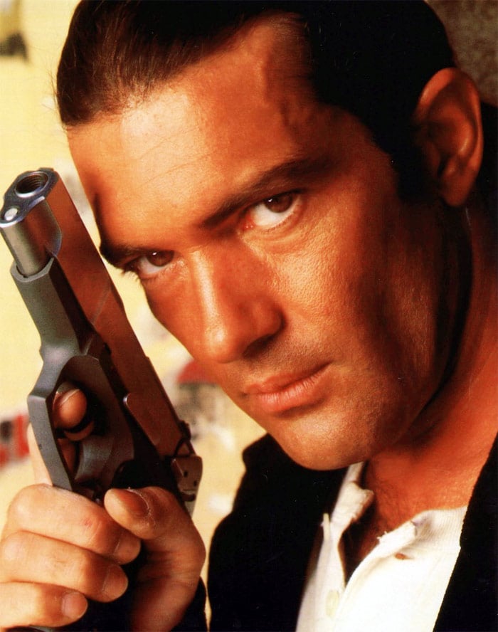 <b>Desperado</b> (1995): <b>Directed by</b> Robert Rodriguez. <b>Starring</b>: Antonio Banderas, Joaquim de Almeida, Salma Hayek, Steve Buscemi, Cheech Marin, Quentin Tarantino, Tito Larriva, Danny Trejo. <b>Memorable Quote</b>: "It's easier to pull the trigger than play guitar. Easier to destroy than create." (El Mariachi)