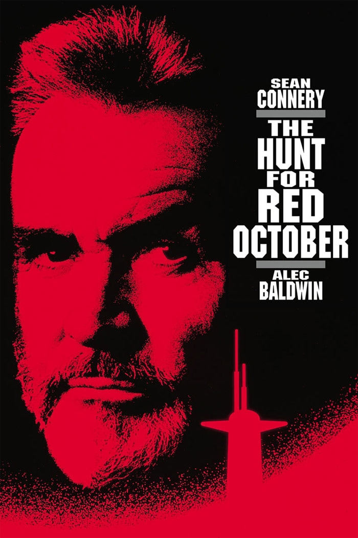 <b>The Hunt for Red October</b> (1990): <b>Directed by</b> John McTiernan. <b>Starring</b>: Sean Connery, Alec Baldwin, Scott Glenn, Sam Neill, James Earl Jones, Tim Curry, Joss Ackland, Courtney B. Vance, Larry Ferguson, Stellan Skarsg?rd, Jeffrey Jones, Timothy Carhart, Fred Dalton Thompson, Daniel Davis, Sven-Ole Thorsen, Gates McFadden. <b>Memorable Quote</b>: "Once more, we play our dangerous game, a game of chess against our old adversary - The American Navy. For forty years, your fathers before you and your older brothers played this game and played it well. But today the game is different. We have the advantage." (Captain Ramius)