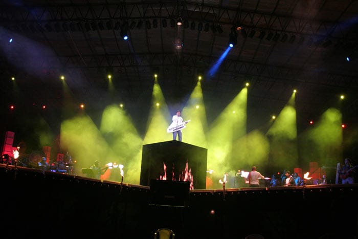 This concert was the first in his Jai Ho series. His last concert in Hyderabad was held in 2002.