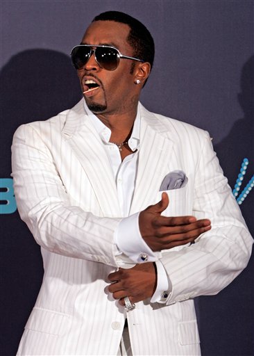 Singer and producer Sean P. Diddy Combs poses backstage in the press room during the 6th annual BET Awards.