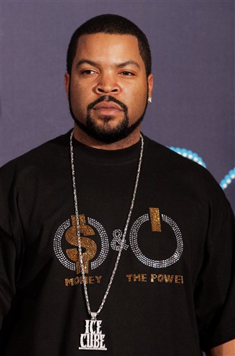 Musician and actor Ice Cube poses backstage in the press room during the 6th annual BET Awards.