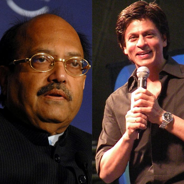 Shah Rukh Khan's detention at a US airport witnessed a war of words of another sort. Samajwadi Party leader Amar Singh claimed it a publicity gimmick and said, "He is garnering publicity for his forthcoming film <i>My Name is Khan</i>." 
 <BR><BR>
To this, SRK reacted in a press conference saying, "Amar Singh<i>ji</i> is not in good health. So I pray to God to give him physical and mental strength."