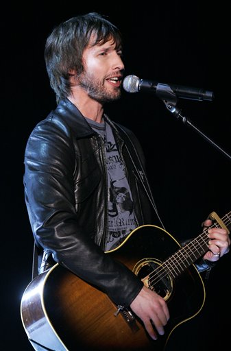 James Blunt performs the song You're Beautiful at the 49th Annual Grammy Awards
