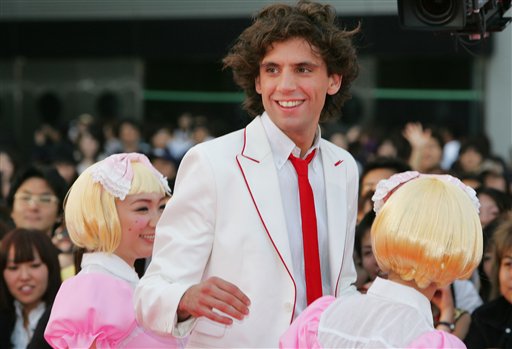 British singer Mika simils as he arrives for the MTV Video Music Awards Japan 2007 ceremony in Saitama city.