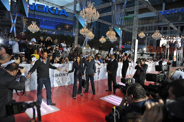 Actor Will Smith arrives for the world premiere of the Michael Jackson?s ?This is it? at the Noika Theatre at LA Live on October 27, 2009 in Los Angeles. (Photo: AFP)