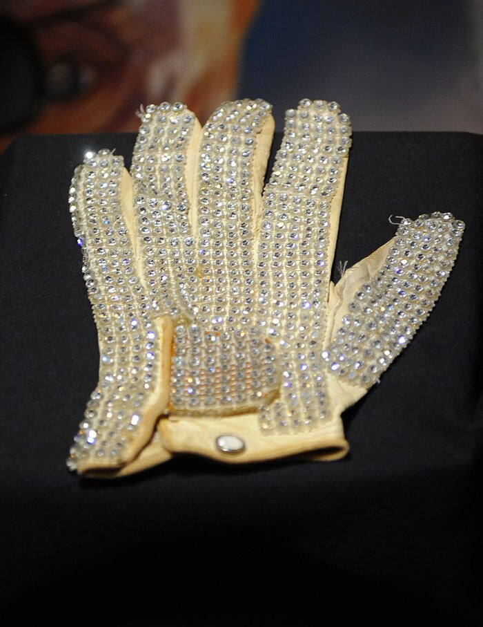 A range of Jackson memorabilia went up for auction at New York City's Times Square Hard Rock Cafe. (Photo: AFP)