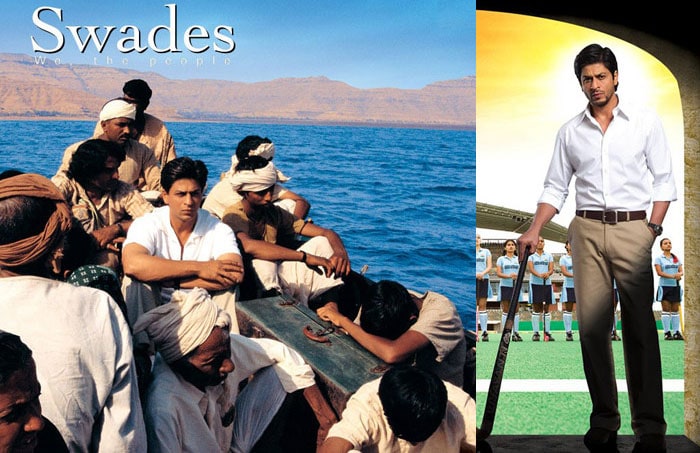 <b>Home boy</b>: With Ashutosh Gowariker's <i>Swades</i> (2004) SRK swerved a little off the mainstream. The film received critical acclaim but did not match upto SRK's earlier successes at the box office. Only much later with <i>Chak De</i> he made another attempt at method-cinema. This time it worked wonders and he got rave reviews and a Filmfare Best Actor Award for his performance.