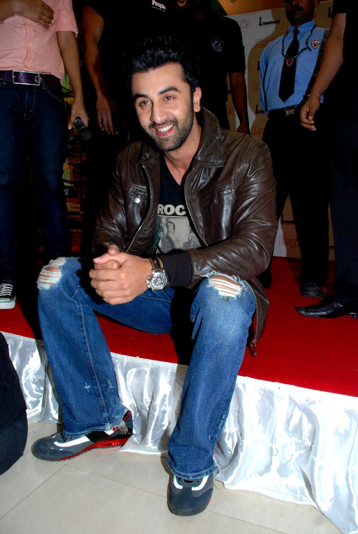 Ranbir who will be seen on the cover of the magazine shirtless on a beach, said that he believes in the old saying "handsome is what handsome does".(Photo: IANS/Text: PTI)