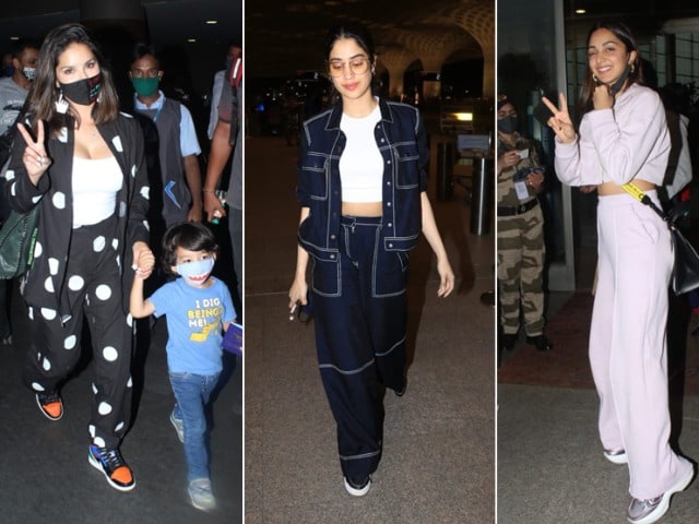 Photo : Sunny Leone, Janhvi Kapoor And Kiara Advani's Airport Diaries