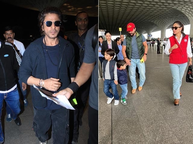Photo : A Khan-Tastic Airport Spotting: Shah Rukh Khan, Saif Ali Khan And Family