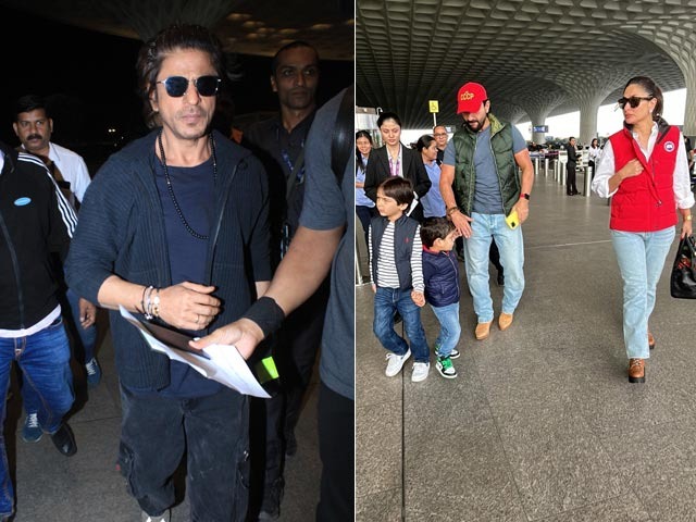 A Khan-Tastic Airport Spotting: Shah Rukh Khan, Saif Ali Khan And Family