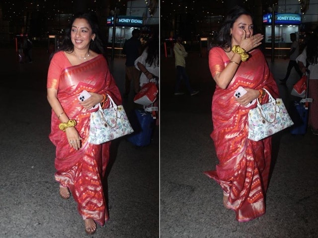 Photo : A Look At Rupali Ganguly's Festive Airport Look