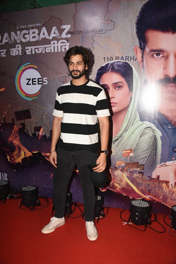 Sunny Kaushal was also spotted at the screening of <i>Rangbaaz</i>.