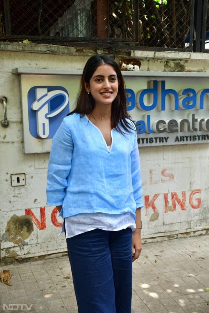 She looked pretty in a breezy blue top with a pair of denims. (Image Courtesy: Varinder Chawla)