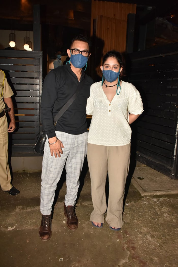 Aamir Khan And Daughter Ira Step Out For Dinner