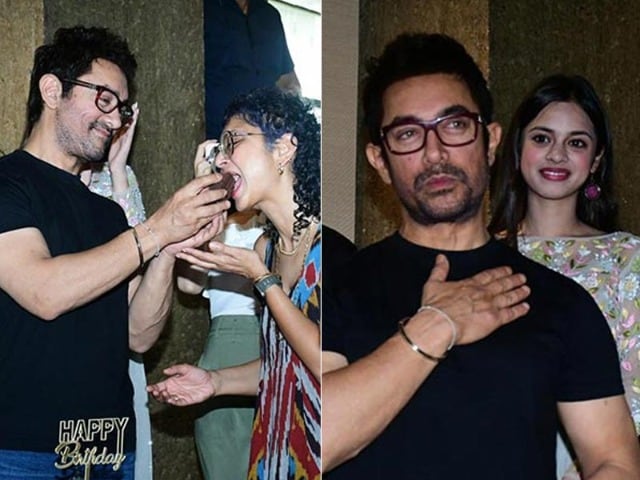Photo : Aamir Khan's Birthday Celebrations With Kiran Rao And Team  Laapataa Ladies