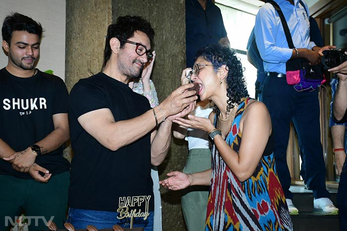 Aamir Khan\'s Birthday Celebrations With Kiran Rao And Team  Laapataa Ladies