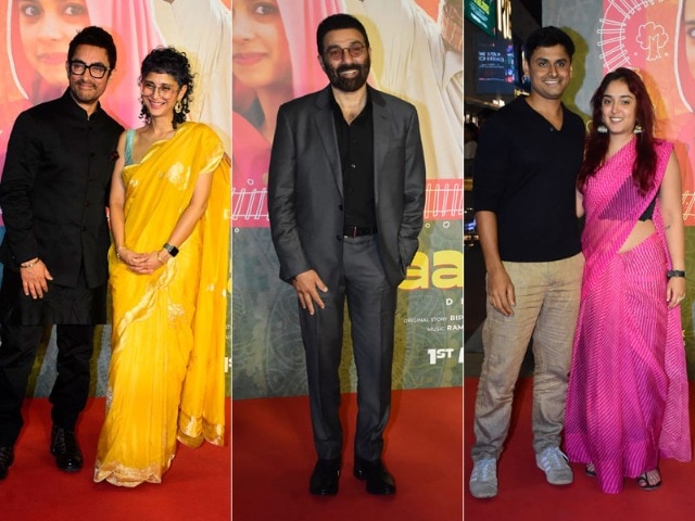 Photo : Aamir-Kiran, Ira-Nupur, Sunny Deol At Laapataa Ladies Screening