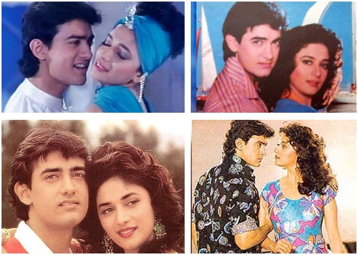 Aamir and the very talented Madhuri Dixit were appreciated for their stellar performance in Indra Kumar's superhit film <i>Dil</i>. They also did <i>Dewaana Mujhsa Nahin</i> together.