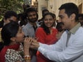 Photo : Aamir's birthday bash with fans