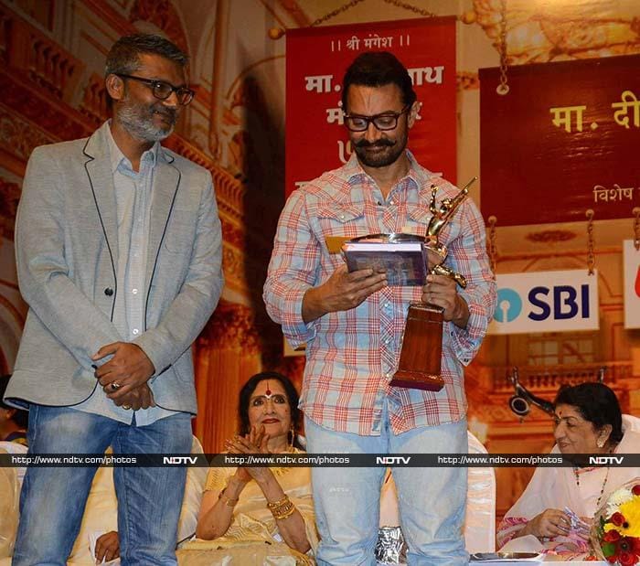 Aamir Khan Honoured At Dinanath Mangeshkar Awards