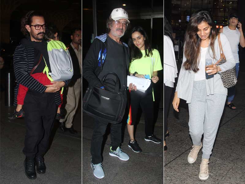 Day Out With Dad! Aamir-Azad, Shraddha-Shakti Kapoor And Naina-Ajitabh Bachchan