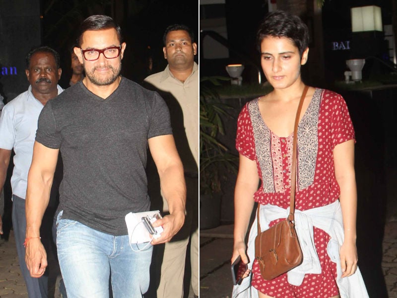 Photo : Aamir Khan Dines With Dangal Daughters