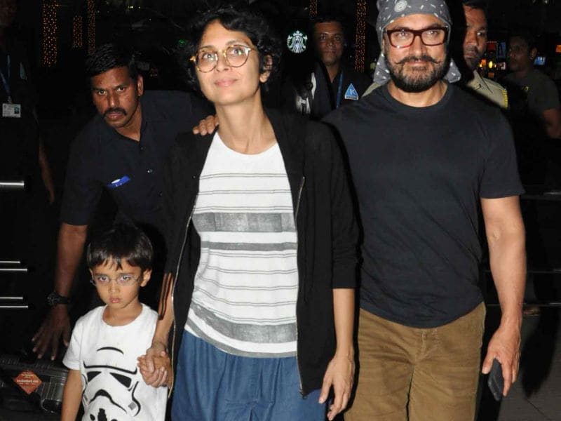Photo : Aamir Khan, Kiran Rao and Azad Are Back in Town