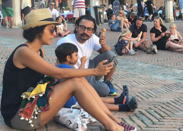 Inside Aamir Khan\'s Italy Vacation With Kiran And Azad