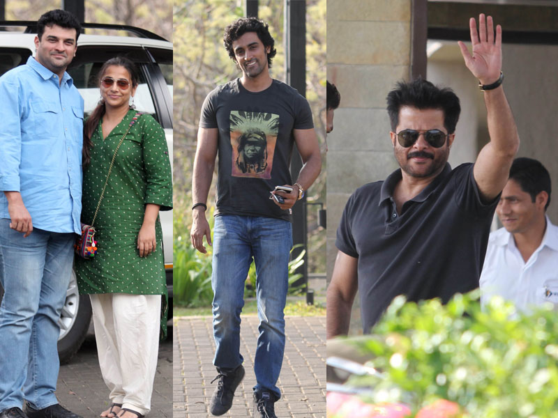 Vidya, Kunal, Anil At Aamir's 50th Birthday Party