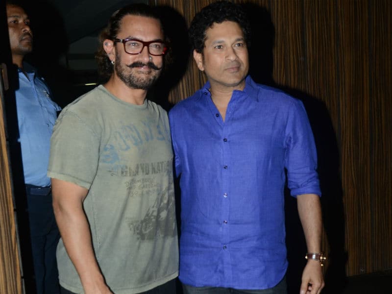 Photo : Aamir Khan's Master-Blaster Party With Sachin Tendulkar