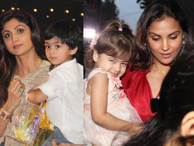 Aaradhya's Birthday Party: Shilpa, Hrithik, Lara and Their Little Ones
