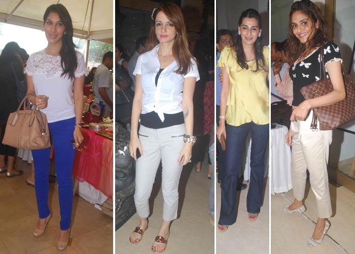 Celebs and Bollywood beauties came together to support a the girl child at the Araish exhibition in Mumbai.