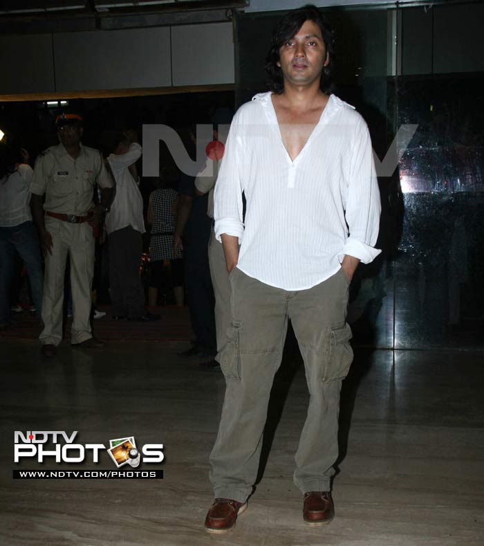 Choreographer-director Shirish Kunder attends without wife Farah.