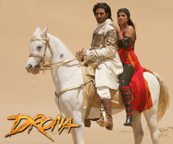 Goldie Behl's <i>Drona</i> opposite Priyanka Chopra, where he tried his hand at sci-fi and mythology, proved one of Abhishek's biggest flops.