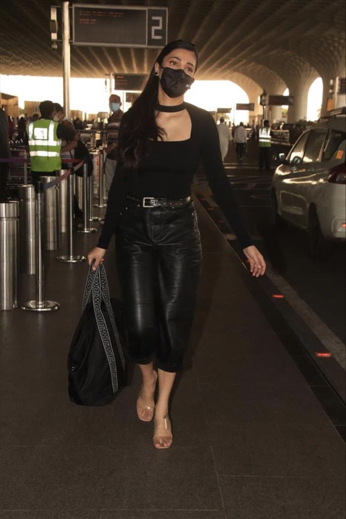 Shruti Haasan was spotted at the airport.