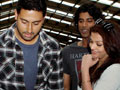 Abhishek celebrates birthday with Ash