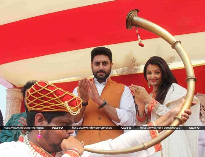 Festive Fervour: Abhishek, Aishwarya Celebrate Gudi Padwa