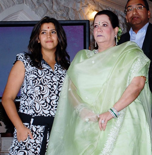 Ekta Kapoor and her mother manage Balaji Telefilms together. While Ekta is the creative head, her mother Shobha is the Managing Director of the company.