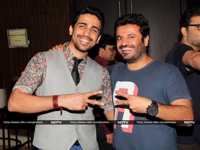 Gulshan Devaiah, who too features in the movie, posed with filmmaker Vikas Bahl.