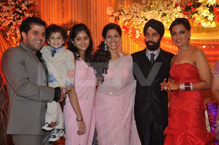 Stars at designer AD Singh\'s wedding