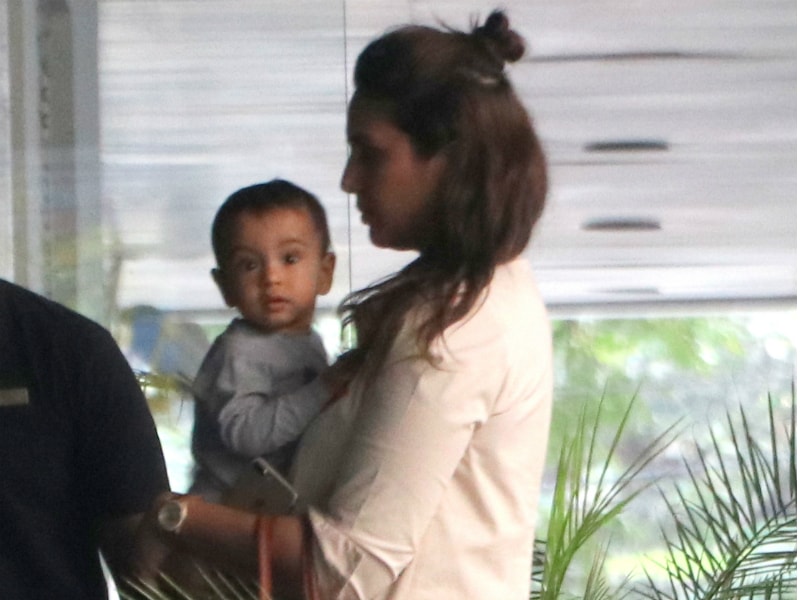 Photo : Cuteness Overload: Ahil's Day Out With Arpita And Huma Qureshi