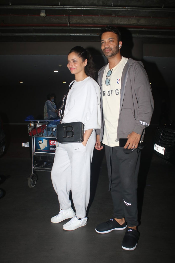 She returned to the city with her boyfriend Vicky Jain.