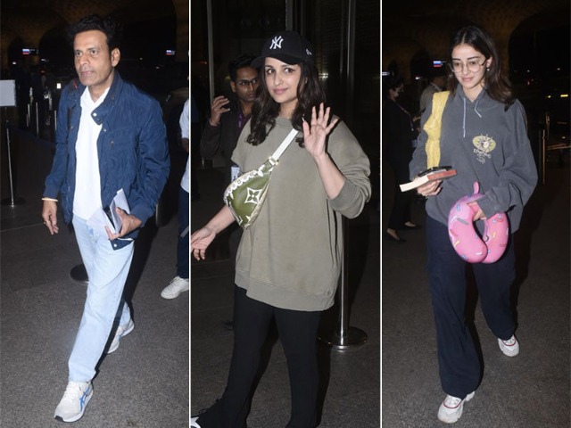 Airport Spotting: Manoj Bajpayee, Parineeti Chopra And Ananya Panday