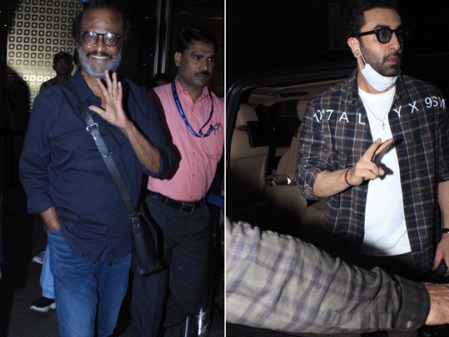 Airport Spotting: Rajinikanth, Ranbir Kapoor And Others