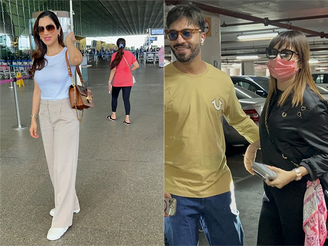 Airport Spotting: Ankita Lokhande-Vicky Jain, Sophie Choudry