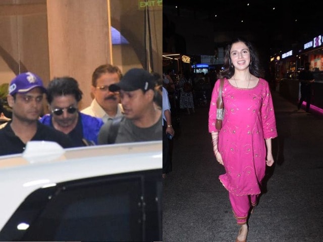 Photo : Airport Style Done Right Featuring Shah Rukh Khan And Divya Khosla Kumar