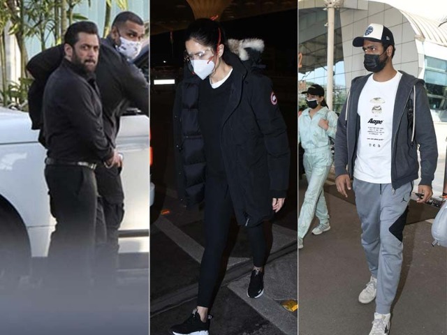 Airport Time For Katrina, Vicky, Salman And Other Stars